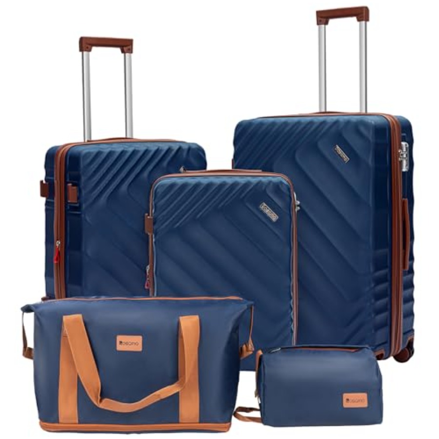 Expandable Hard Shell Luggage Set - 5-delige hardcase uitbreidbare bagageset, door luchtvaartmaatschappijen