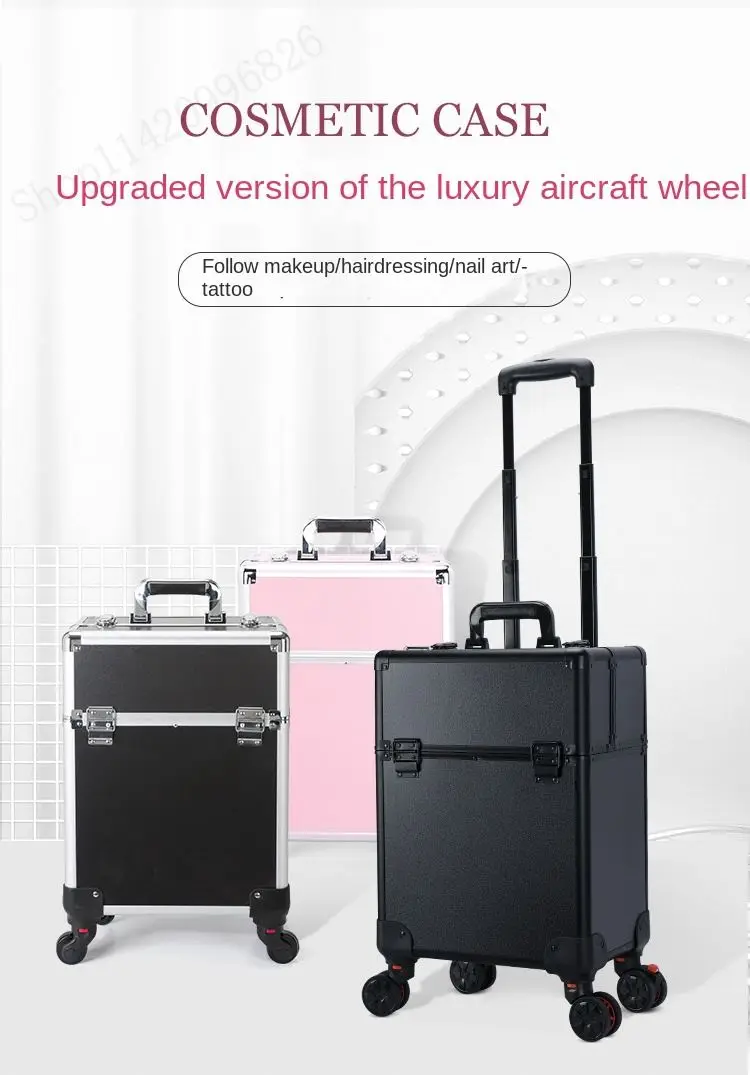 Backpacks - Professionele make-up koffer trolley met grote
