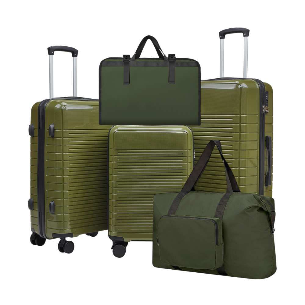 Spinner Wheel Rolling Suitcase 20 Inch - 5-delige PP hardcase kofferset 20/24/28 inch
