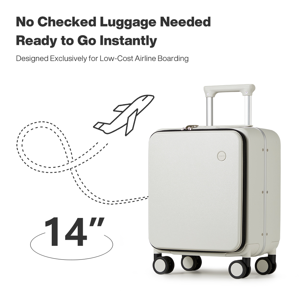 Mixi 14 Inch PC hardcase koffe - Aluminum Frame Carry On Luggage recensie en prijs