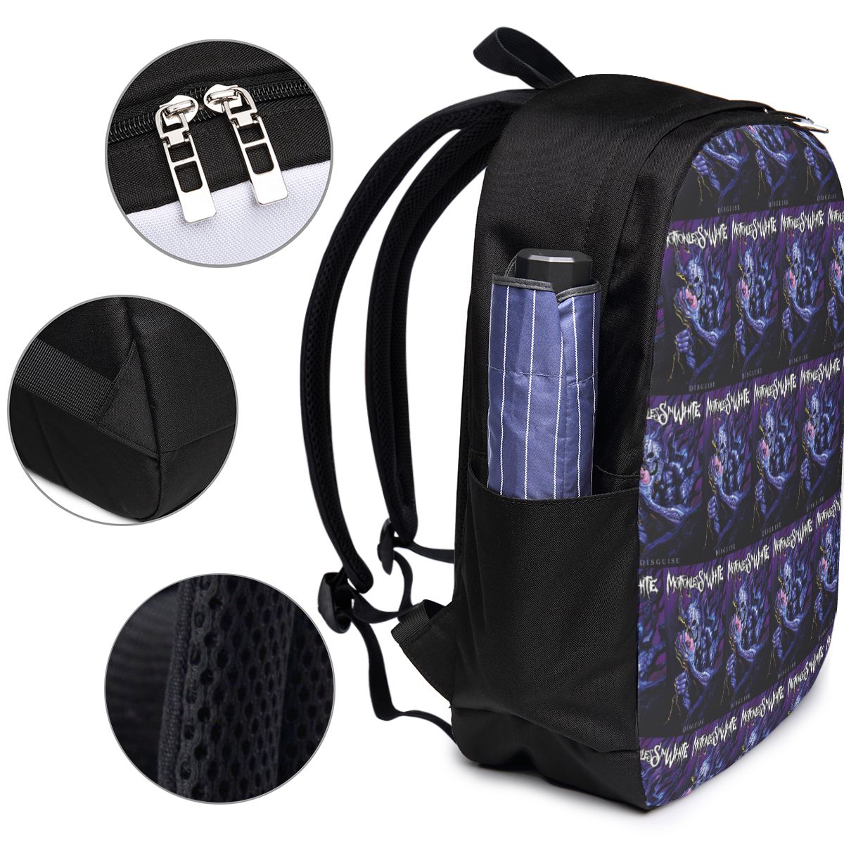 Roerloos in witte rugzak Reisn - Backpacks recensie en prijs