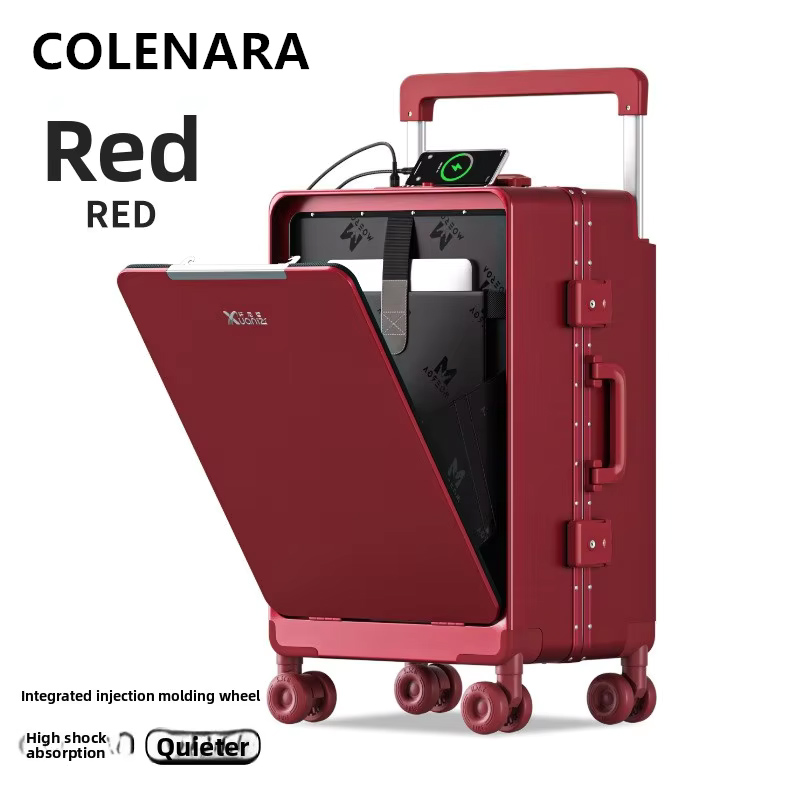 COLENARA ABS+PC Koffer met voo - Front Opening Laptop Luggage 24 Inch recensie en prijs