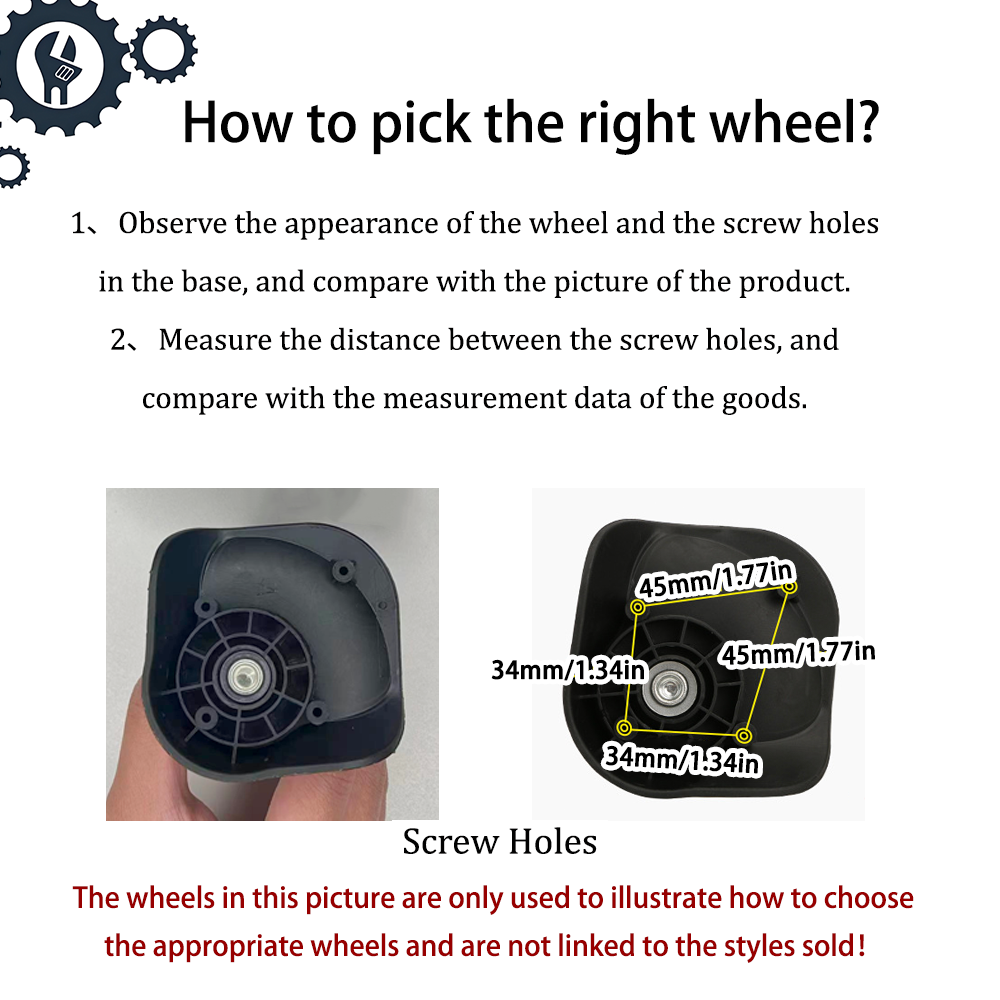 Vervanging voor Baixiang NL033 - Silent Replacement Luggage Wheels recensie en prijs