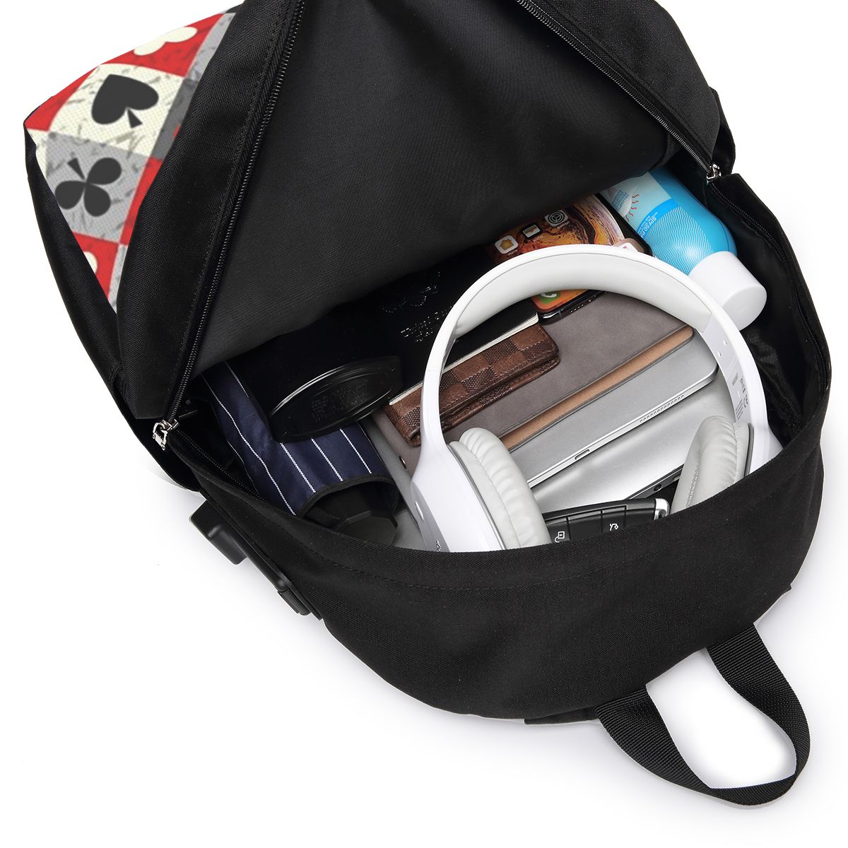 Speelkaarten Poker Print Rugza - Backpacks recensie en prijs