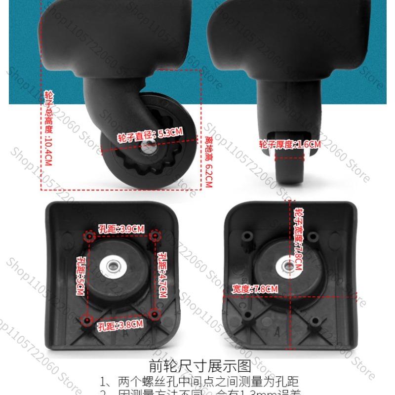 Voor BW042 #   Vervangend baga - Silent Replacement Luggage Wheels recensie en prijs